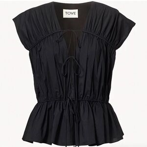 TOVE Black Thea Blouse